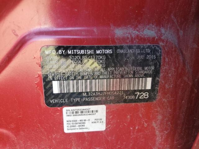 2015 MITSUBISHI MIRAGE DE ML32A3HJ7FH054221