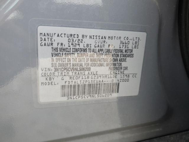 2022 NISSAN KICKS SV - 3N1CP5CV9NL506209