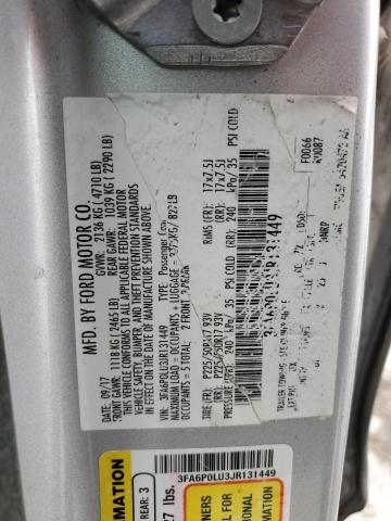 2018 FORD FUSION SE - 3FA6P0LU3JR131449