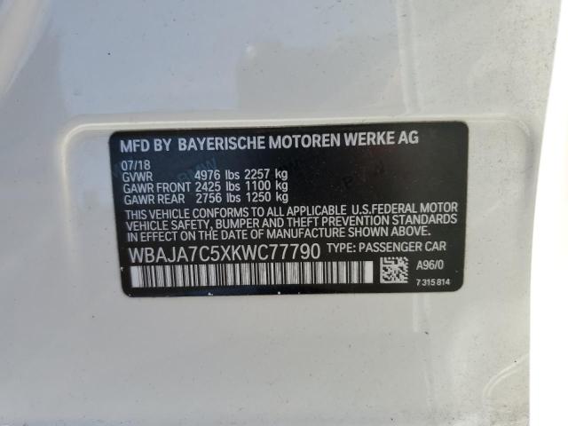 2019 BMW 530 XI - WBAJA7C5XKWC77790