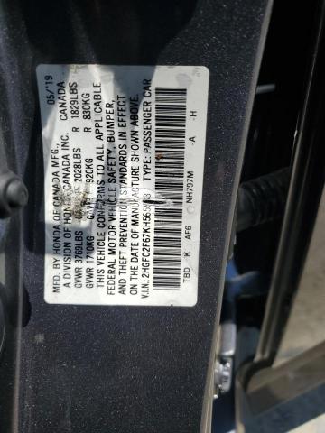 2019 HONDA CIVIC LX 2HGFC2F67KH565533