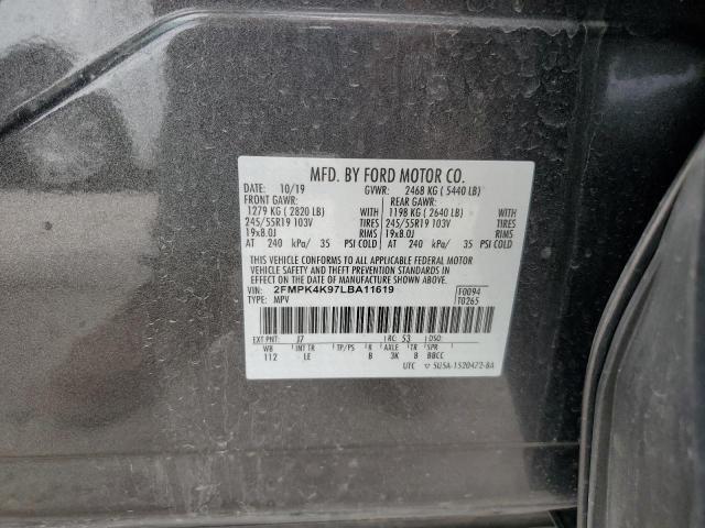 2020 FORD EDGE TITAN - 2FMPK4K97LBA11619