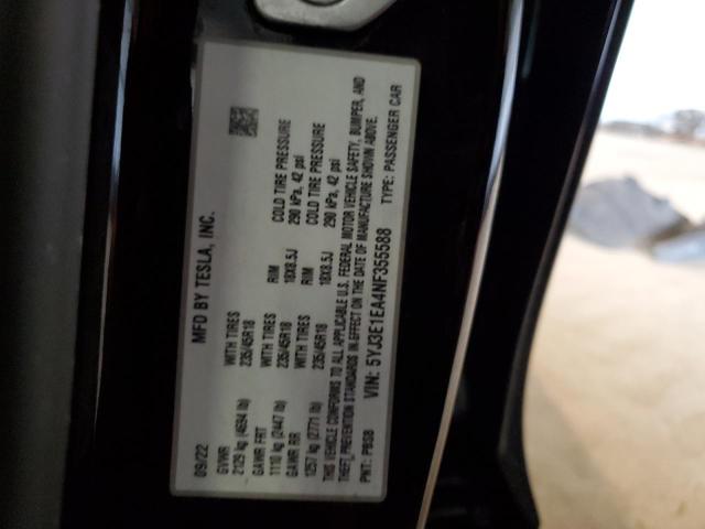 2022 TESLA MODEL 3 5YJ3E1EA4NF355588