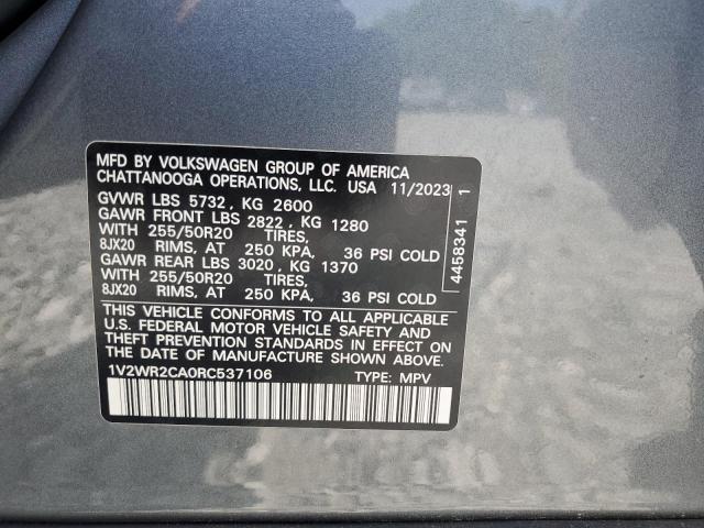 2024 VOLKSWAGEN ATLAS 1V2WR2CA0RC537106