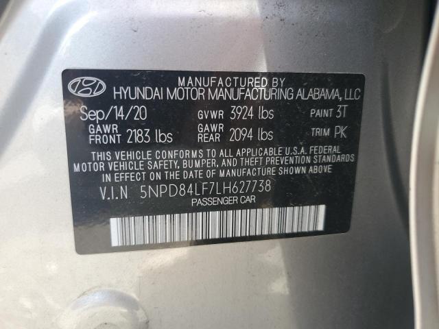 2020 HYUNDAI ELANTRA SE - 5NPD84LF7LH627738