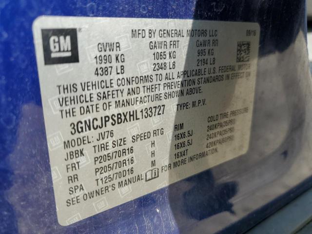 2017 CHEVROLET TRAX 1LT #3265946518