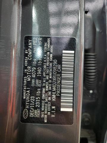2024 HYUNDAI ELANTRA BL KMHLM4DJXRU098290