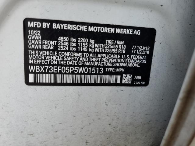 2023 BMW X1 XDRIVE2 WBX73EF05P5W01513