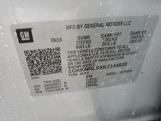 2019 GMC ACADIA SLE - 1GKKNRLSXKZ144928