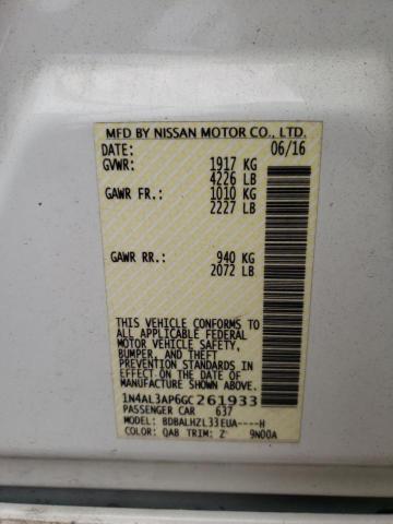 2016 NISSAN ALTIMA 2.5 - 1N4AL3AP6GC261933
