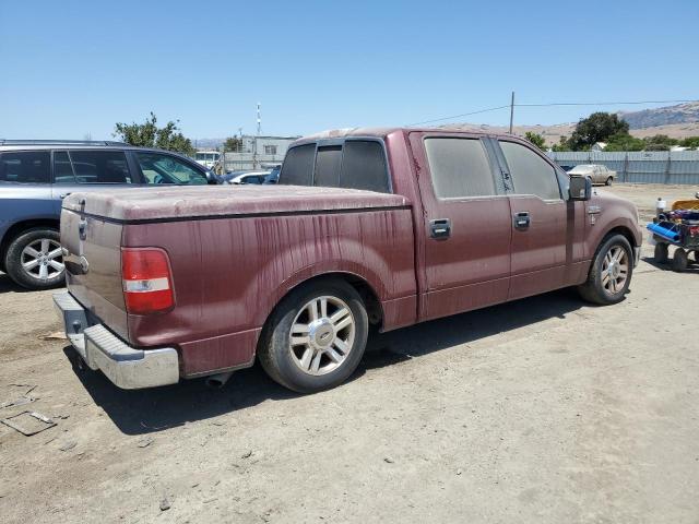 FORD F150 SUPER 2005 burgundy crew pic gas 1FTPW12545KE95908 photo #4