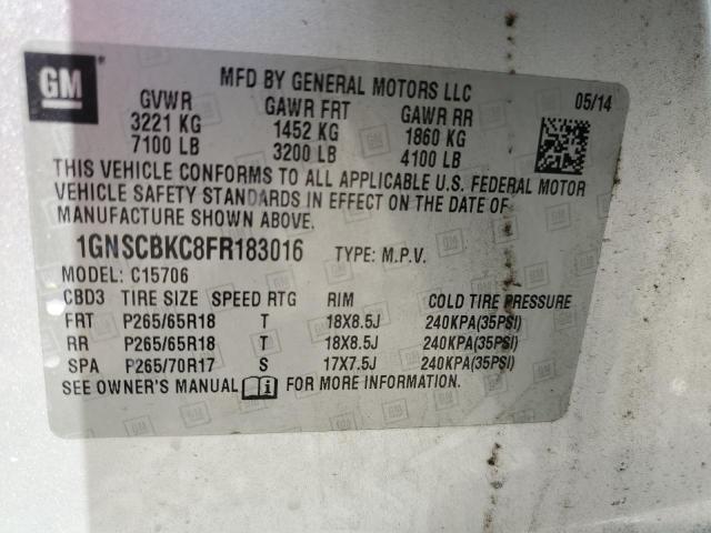2015 CHEVROLET TAHOE C150 - 1GNSCBKC8FR183016
