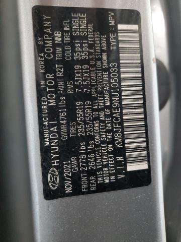 2022 HYUNDAI TUCSON N L KM8JFCAE9NU105033