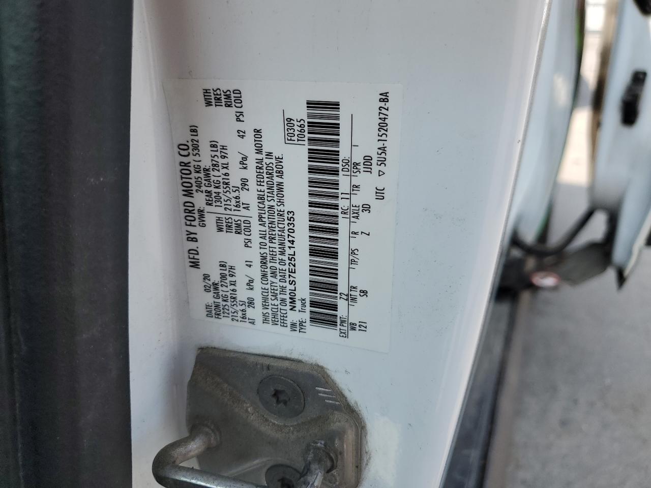 FORD TRANSIT CONNECT XL