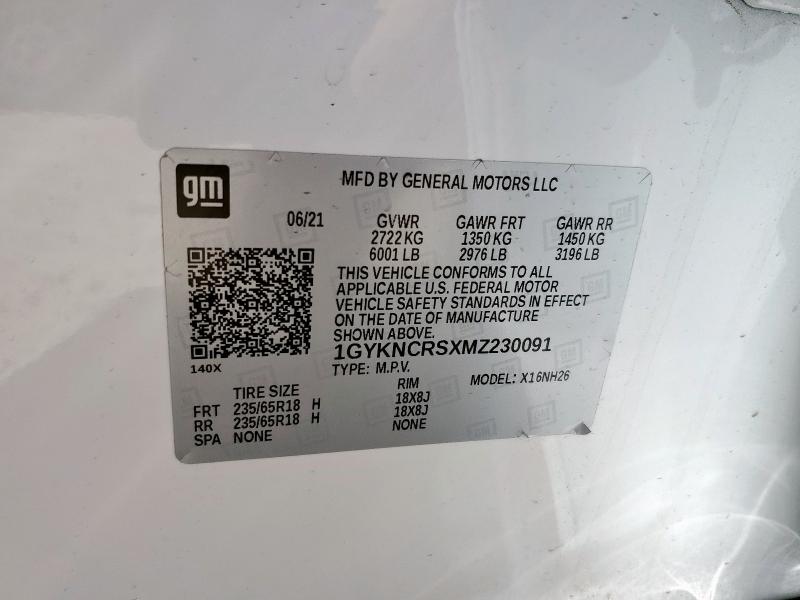 2021 CADILLAC XT5 PREMIU 1GYKNCRSXMZ230091