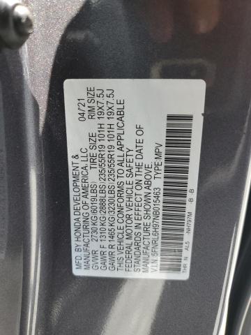 2022 HONDA ODYSSEY EL 5FNRL6H97NB015463