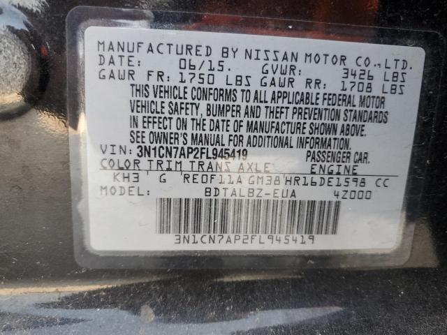 2015 NISSAN VERSA S - 3N1CN7AP2FL945419