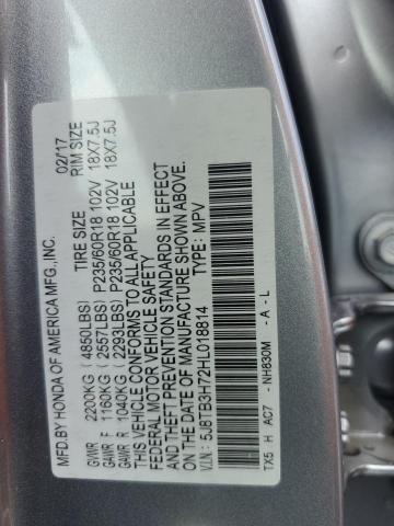2017 ACURA RDX ADVANC - 5J8TB3H72HL018814