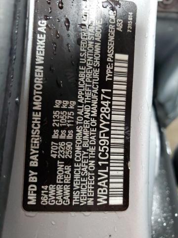 2015 BMW X1 XDRIVE2 WBAVL1C59FVY28471