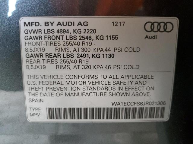 2018 AUDI Q3 PREMIUM - WA1ECCFS8JR021306