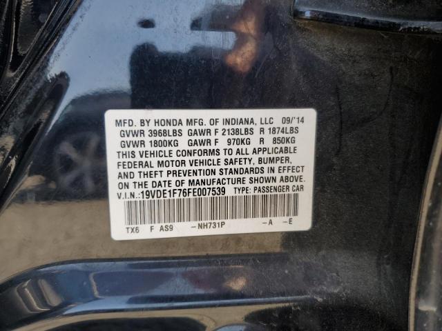 2015 ACURA ILX 20 TEC 19VDE1F76FE007539