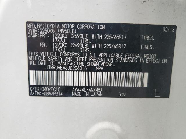 2018 TOYOTA RAV4 HV LE JTMRJREV3JD206016