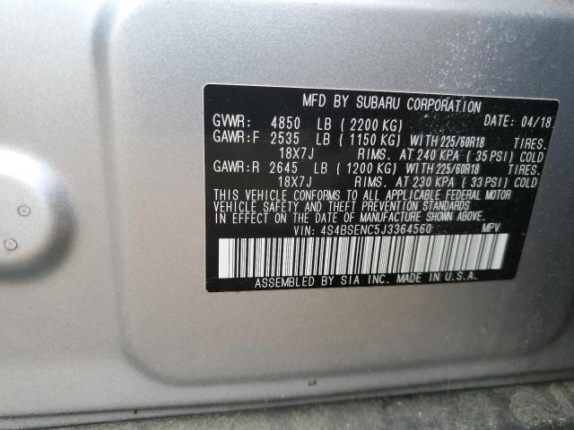 2018 SUBARU OUTBACK 3. - 4S4BSENC5J3364560