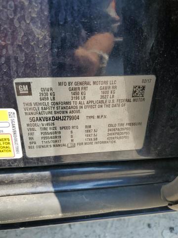 2017 BUICK ENCLAVE 5GAKVBKD4HJ279904