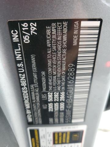 2016 MERCEDES-BENZ C 350E 55SWF4HB4GU162889