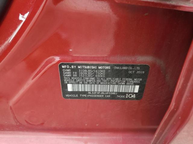 2020 MITSUBISHI MIRAGE G4 ML32F3FJ6LHF03861