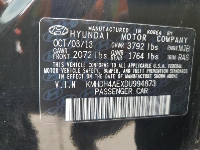 2013 HYUNDAI ELANTRA GL - KMHDH4AEXDU994873