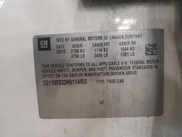 2017 CHEVROLET IMPALA LT - 2G1105S33H9114450