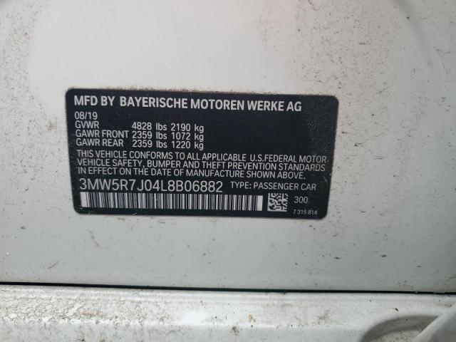 2020 BMW 330XI - 3MW5R7J04L8B06882