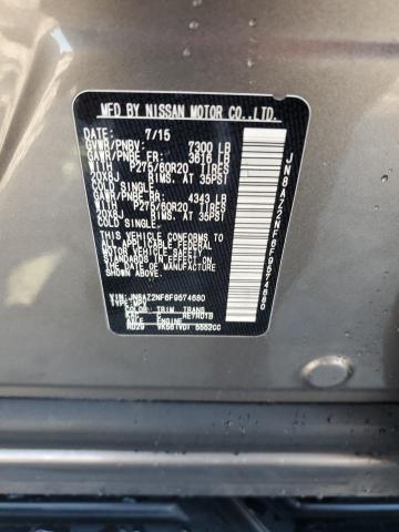 2015 INFINITI QX80 JN8AZ2NF6F9574680
