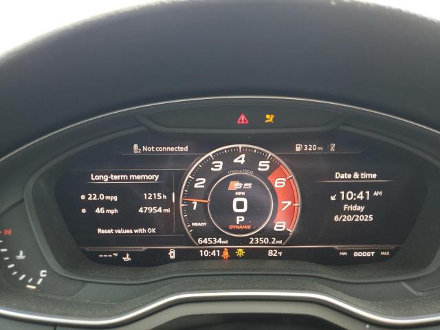 2019 AUDI S5 PRESTIG WAUC4CF59KA004306