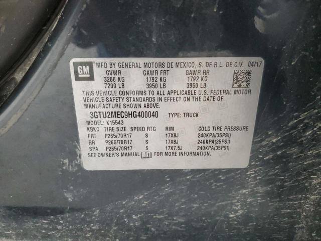 2017 GMC SIERRA K15 - 3GTU2MEC9HG400040