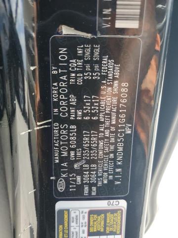2016 KIA SEDONA LX KNDMB5C11G6176088