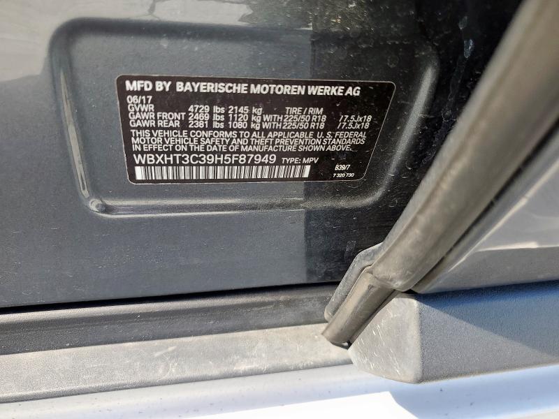 2017 BMW X1 XDRIVE2 - WBXHT3C39H5F87949