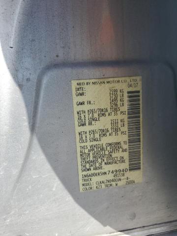 2017 NISSAN FRONTIER S - 1N6AD0ER5HN749940