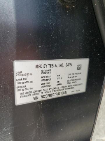 2024 TESLA CYBERTRUCK 7G2CEHED7RA010087