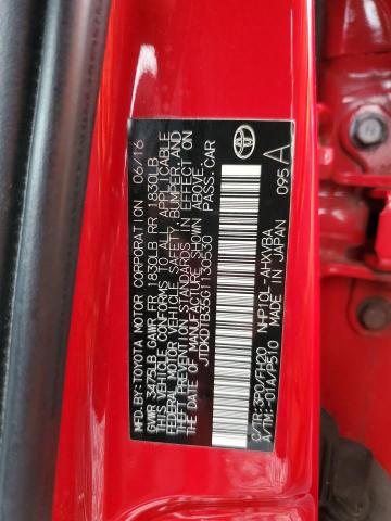 2016 TOYOTA PRIUS C JTDKDTB35G1130530