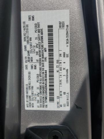2019 FORD ESCAPE SE - 1FMCU0GD6KUB38644
