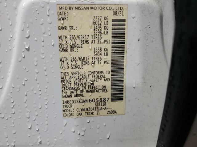 2022 NISSAN FRONTIER S - 1N6ED1EK1NN605887