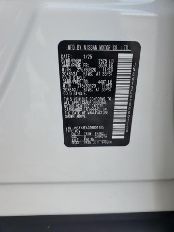 2025 NISSAN ARMADA PLA JN8AY3EA2S9001105