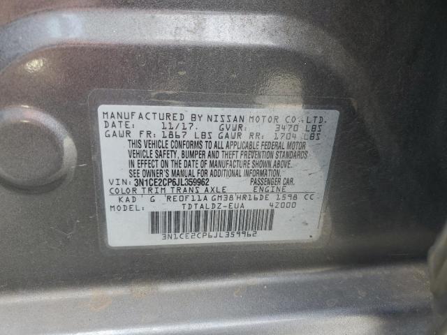 2018 NISSAN VERSA NOTE - 3N1CE2CP6JL359962