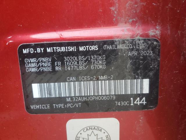 2023 MITSUBISHI MIRAGE ES ML32AUHJ0PH006079