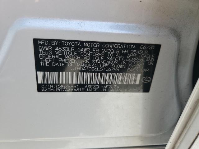 2020 LEXUS IS 300 PRE JTHDA1D26L5106796
