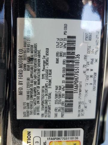 2016 FORD UK 1FA6P0H77G5118136