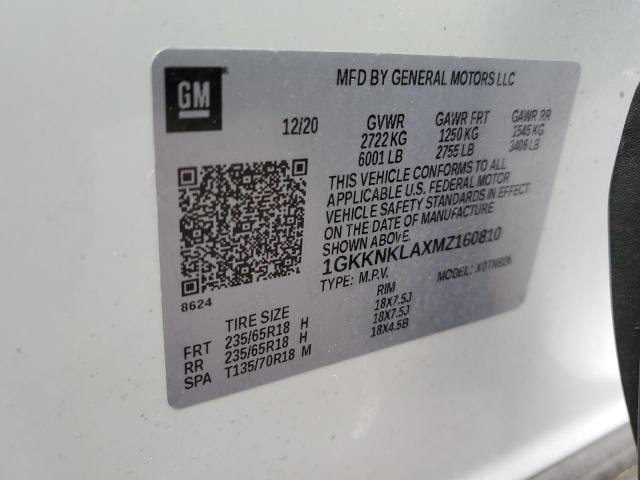2021 GMC ACADIA SLE - 1GKKNKLAXMZ160810