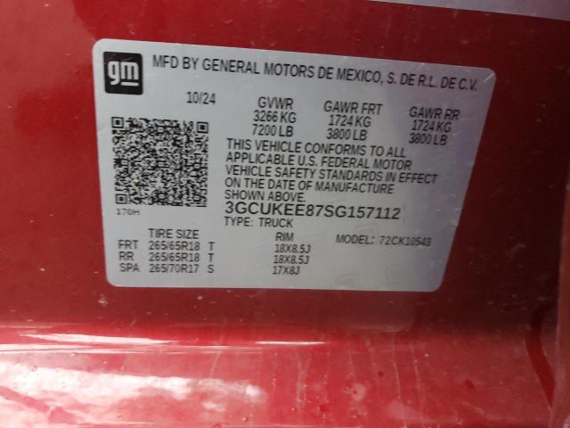 2025 CHEVROLET SILVERADO - 3GCUKEE87SG157112